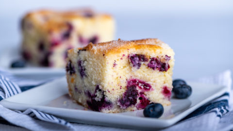 MELT IN YOUR MOUTH SINGLE LAYER BLUEBERRY CAKE - The Genetic Chef