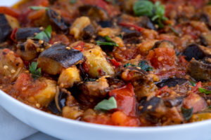 SAUTEED EGGPLANT AND TOMATOES - MELANZANE A FUNGHETTO - The Genetic Chef